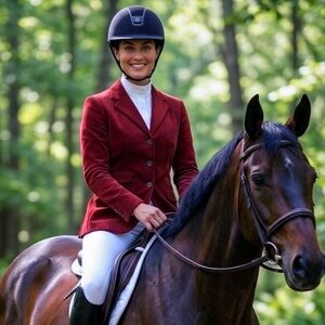 Ralph Lauren Vintage Corduroy Equestrian Blazer in Red | 8